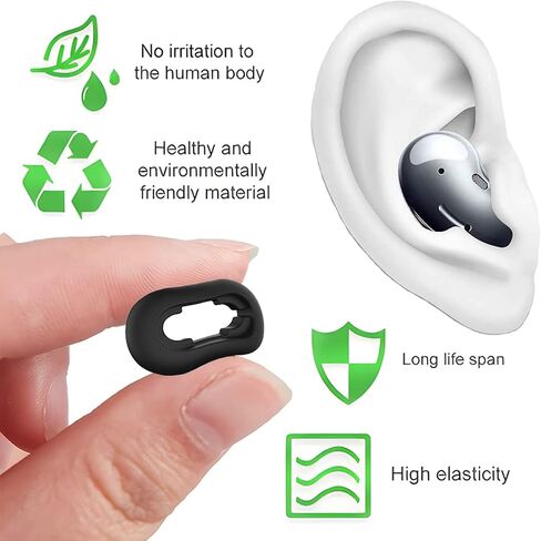 8 أزواج من سماعات الأذن Galaxy Buds Live Ear نصائح سيليكون محول الأذن الجناح نصائح Earbud نصائح استبدال Earbud نصائح Earbud نصائح استبدال Earbud Earbuds L / s متوافق مع Samsung Galaxy Buds Live Case أسود in Saudi Arabia