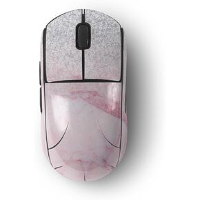MightySkins Skin Compatible with Logitech G Pro Wireless Gaming Mouse - Girly Marble Dazzle | Protective, Durable, and Unique Vinyl Decal wrap Cover | Easy to Apply