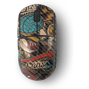 MightySkins Skin Compatible with Logitech G Pro Wireless Gaming Mouse - Orange Hip Hop | Protective, Durable, and Unique Vinyl Decal wrap Cover | Easy to Apply, Remove, and Change Styles