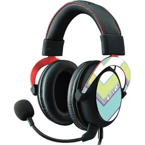 MightySkins Skin Compatible with Kingston HyperX Cloud II Gaming Headset - Pastel Chevron | Protective, Durable, and Unique Vinyl Decal wrap Cover | Easy to Apply, Remove | Made in The USA