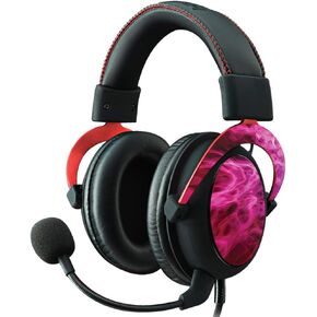 MightySkins Skin Compatible with Kingston HyperX Cloud II Gaming Headset - Red Mystic Flames | Protective, Durable, and Unique Vinyl Decal wrap Cover | Easy to Apply, Remove | Made in The USA