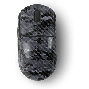 MightySkins Carbon Fiber Skin Compatible with Logitech G Pro Wireless Gaming Mouse - Digital Camo | Protective, Durable Textured Carbon Fiber Finish | Easy to Apply