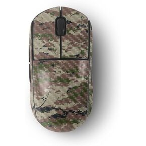 MightySkins Carbon Fiber Skin Compatible with Logitech G Pro Wireless Gaming Mouse - Urban Camo | Protective, Durable Textured Carbon Fiber Finish | Easy to Apply