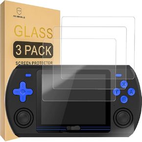 Mr.Shield [3-PACK] Screen Protector For Powkiddy RK2023 [Tempered Glass] [Japan Glass with 9H Hardness] Screen Protector