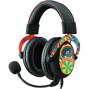 MightySkins Skin Compatible with Kingston HyperX Cloud II Gaming Headset - Flower Wheels | Protective, Durable, and Unique Vinyl Decal wrap Cover | Easy to Apply, Remove | Made in The USA