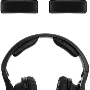 Geekria Protein Leather Headband Pad Compatible with Sennheiser RS160, RS170, RS220, RS185, Headphones Replacement Band, Headset Head Top Cushion Cover Repair Part (Black)