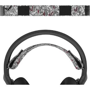 Geekria Flex Fabric Headband Pad Compatible with SteelSeries Arctis 5, Arctis 3 All-Platform Gaming Headphones, Headphones Replacement Band, Headset Head Top Cushion Cover Repair Part (Cartoon)