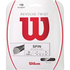 Wilson Revolve Twist 17 Tennis String - Set, Grey