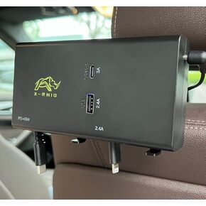 Retractable Backseat Car Phone Charger,Compatible with iPhone & Android Phones and Type-C Laptop, Car Accessories for Uber for Lyft Share Ride,Taxi Driver Accessories