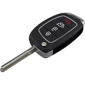 Keyless Entry Remote Key Fob Shell fits for Hyundai Sonata Santa Fe Flip Key Case Without Electronics transponder Battery - NO Programming Needed