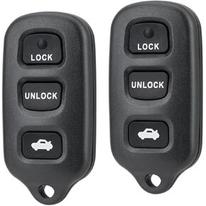 Car Key Fob Replacement Remote Key Fit for Toyota Camry 2002 2003 2004 2005 2006/2002 2003 Solara/Matrix 2003-2008 Pontiac Vibe / 1999-2003 Sienna Keyless Entry Remote Fob GQ43VT14T (Pack of 2)