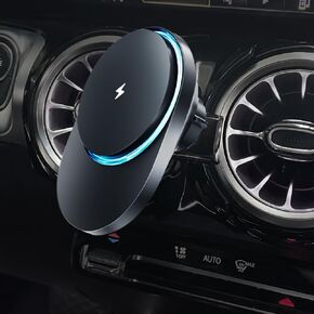 BEHAVE Magnetic Wireless Car Charger for Mercedes Benz GLB Class 2020-2024,15W Fast Charging Phone Holder with Cooling Fan,Phone Mount Compatible with Magsafe,iPhone,Android Phones