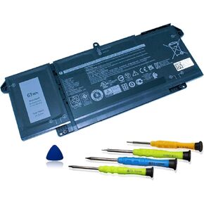 63Wh 7FMXV Laptop Battery Replacement for Latitude 5320 7320 7420 7520 Series TN2GY 0TN2GY 9JM71 4M1JN 1PP63 727CG HDGJ8 MHR4G CN-0727CG CN-0TN2GY 15.2V 3941mAh 4-Cells