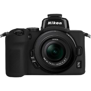 Easy Hood Camera Case for Nikon Z50, Ultra-Thin Soft Silicone Case Carrying Travel Bag Cover Anti-Scratch Camera Body Skin Protector Black
