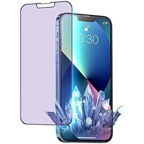 واقي شاشة PERFECTSIGHT Sapphire مضاد للوهج ومضاد للضوء الأزرق مصمم لهاتف iPhone 13/13 Pro - زجاج مقسى صلب لحماية العين - درجة عسكرية غير لامعة مقاومة للكسر وخالية من الفقاعات (6.1 بوصة) in Kuwait