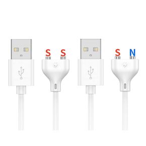 Magnetic USB DC Charger Cable,2 Pack(1 Single Polarity &1 Double Polarity) Replacement Charging Cord, 2Pins 31.4Inch 7MM/10MM Charger for Toys,Cleansor (1+1 10mm/0.39Inch)