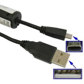 USB Data Sync Cable for Sony DSLR-A100 A200 A300 A350 A450 A550 A700 A850 A900 DSC-S650 S700 S730 S750 S780 S800 S950 W320 W330 S2000 S2100 H200 TF1 S5000 W530 W550 W710 W730 W690 W670 W630 W620 W610