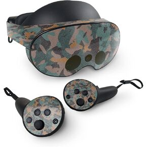 MightySkins Glossy Glitter Skin Compatible with Meta Quest Pro - Muted Camouflage | Protective, Durable High-Gloss Glitter Finish | Easy to Apply, Remove, and Change Styles | Made in The USA