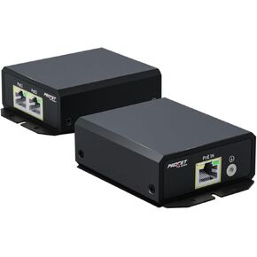 Procet Gigabit 2 Port PoE Extender, 1 in 2 Out, 2×IEEE802.3at/PoE+ Output (Total 60W) & 1×IEEE802.3bt/PoE++ Input, 10/100/1000Mbps PoE Switch, IP40, -40°F to 149°F, 6kv Surge Protection, PT-PEX02GB