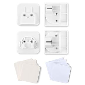 Ycozy Punch-Free Accessories 4-Pack, only for Retractable Baby Gate SG018, No Drilling Accessories Including Two Types of Adhesive Tapes