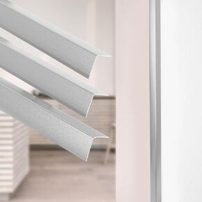 واقيات زوايا للجدران، واقيات زوايا من الألومنيوم على شكل حرف L للجدران، 3 قطع واقي زوايا حائط بزاوية 89 درجة، 0.8 بوصة × 0.8 بوصة × 3 قدم (ذهبي) in Kuwait