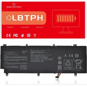 C41N1805 15.4V 3160mAh 50Wh Battery Replacement for ASUS GX531 GX531GM GX531GS GX531GX ROG Zephyrus S GX531 GX531GM GX531GM-BH71 Series 0B200-03020000 4ICP4/72/75 C41PKC5