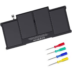 A1405 A1496 A1377 Laptop Battery Replacement for Apple Macbook Air 13 inch A1466(Early 2017,Early 2015, Early 2014, Mid 2013,Mid 2012) A1369(Late 2010, Mid 2011 Version), fits A1405 A1496 A1377