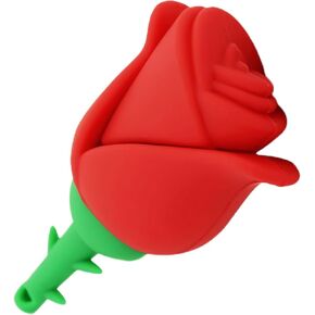 128GB Cartoon Lovely Rose Flower USB Flash Drive,Red