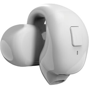 Single Ear Earclip Wireless Bluetooth Headsets, Air Conduction Headphones, Ear-Clip on Earphones, Business Sports Headset with Microphone (Skin Color)