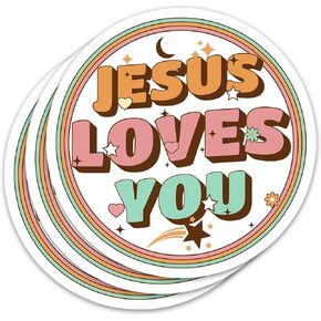 ZURRAM 3PCS Christian Faith 3" Sticker, Vinyl Waterproof Psalm 95:1 Bible Verse Decal, Old School Cassette Tape Religious Sticker for Laptop Water Bottle Journal 3 Inches