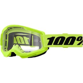 100% Youth Strata 2 Jr Goggle-Neon Yellow