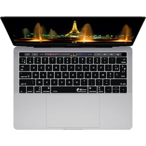 KB Covers French AZERTY ISO Keyboard Cover with MacBook Pro Touch Bar (Late 2016) 19104