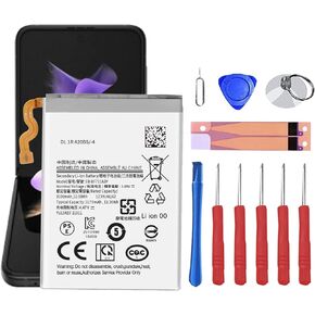 Replacement Battery for Samsung Galaxy Z Flip 3 5G EB-BF712ABY Battery 1300mAh for Galaxy Z Flip 3 5G SM-F711U SM-F711U1 SM-F711W Battery with Tool Repair Kits