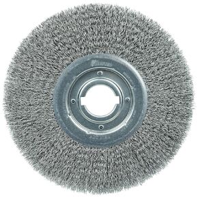 Weiler 06200 12" Medium Face Crimped Wire Wheel, .020" Steel Fill, 2" Arbor Hole, Made in The USA