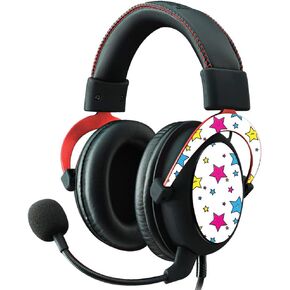MightySkins Skin Compatible with Kingston HyperX Cloud II Gaming Headset - Smiley Stars | Protective, Durable, and Unique Vinyl Decal wrap Cover | Easy to Apply, Remove | Made in The USA