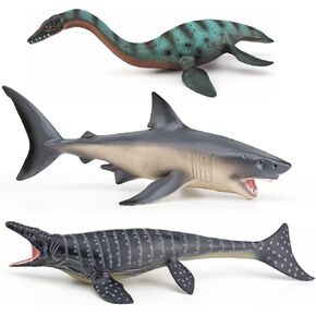 22PCS Prehistoric Sea Creatures Toys for Kids Ancient Sea Animals Toy Set 4 Inch Marine Animal Figures Cake Topper Girls Boys Kids Toddlers Birthday Gift