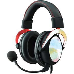 MightySkins Skin Compatible with Kingston HyperX Cloud II Gaming Headset - Watercolor White | Protective, Durable, and Unique Vinyl Decal wrap Cover | Easy to Apply, Remove | Made in The USA