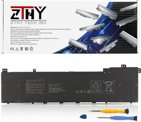 ZTHY C32N2022 استبدال بطارية الكمبيوتر المحمول ASUS VivoBook Pro 16X OLED K6602ZC M7600QC M7600QE N7600P N7600QA N7600QC N7600QE N7600ZE Zenbook Pro 15 OLED UM535QE Series 0B200-04040000 11.55V 96Wh in Saudi Arabia