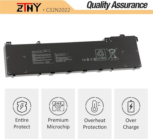 ZTHY C32N2022 استبدال بطارية الكمبيوتر المحمول ASUS VivoBook Pro 16X OLED K6602ZC M7600QC M7600QE N7600P N7600QA N7600QC N7600QE N7600ZE Zenbook Pro 15 OLED UM535QE Series 0B200-04040000 11.55V 96Wh in Saudi Arabia