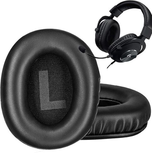 وسائد أذن بديلة لـ Logitech G Pro، G Pro X، وسائد سماعات الأذن، أغطية أذن سماعة الرأس تناسب أيضًا G433، G233، G Pro X 2 ملحقات إصلاح سماعات الرأس - أسود in Kuwait