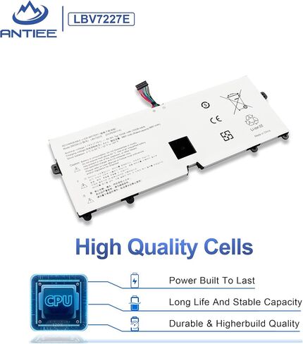 استبدال بطارية الكمبيوتر المحمول ANTIEE LBV7227E لـ LG Gram 15 16 17 2020 2021 15Z90N 17Z90N 16Z90P 16ZD90P 16Z90PC 17Z90P 16Z90PG 17Z90N-VA76K Series 2IC96/90/114 7.74V 103 36 مللي أمبير 80 واط ساعة in Saudi Arabia