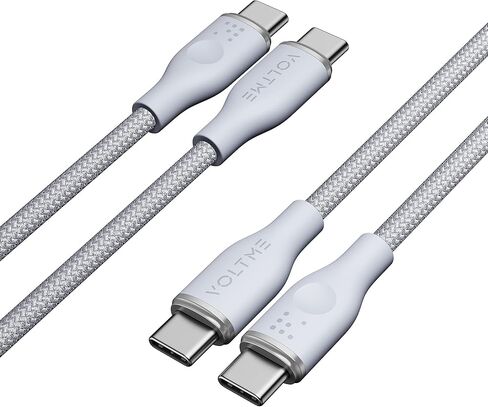 VOLTME USB C to USB C Cable (6ft 60W, 2Pack), USB 2.0 Type C Charging Cable Fast Charger for MacBook Pro 2020, iPad Pro 2020, iPad Mini, MacBook Air 2020, Galaxy S21, Switch (Green) in Kuwait