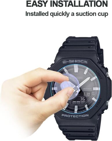 (3 قطع) Mihence متوافق مع واقي الشاشة CASIO GA-2100، شاشة زجاجية مقسى حقيقية مقاومة للخدش 9H in Saudi Arabia