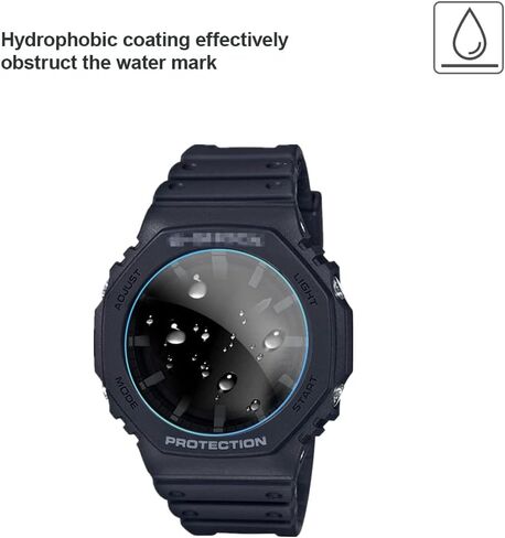 (3 قطع) Mihence متوافق مع واقي الشاشة CASIO GA-2100، شاشة زجاجية مقسى حقيقية مقاومة للخدش 9H in Saudi Arabia