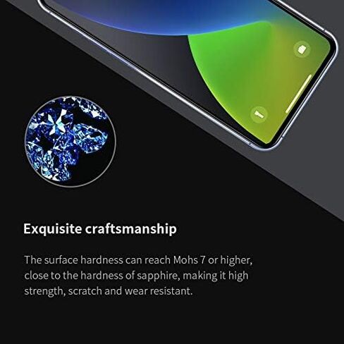 PERFECTSIGHT Sapphire Anti Glare Anti Blue Light Screen Protector Designed for iPhone 13/13 Pro - Eye Protection Diamond Hard Tempered Glass - Matte Military Grade Shatterproof Bubble Free (6.1 inch) in Saudi Arabia