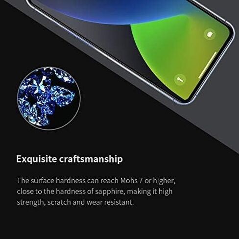 واقي شاشة PERFECTSIGHT Sapphire مضاد للوهج ومضاد للضوء الأزرق مصمم لهاتف iPhone 13/13 Pro - زجاج مقسى صلب لحماية العين - درجة عسكرية غير لامعة مقاومة للكسر وخالية من الفقاعات (6.1 بوصة) in Kuwait