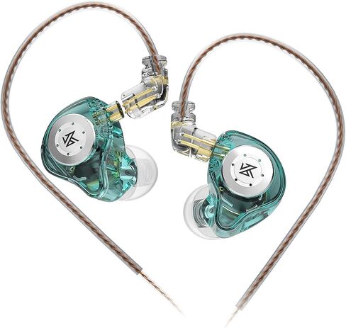 FEDAI KZ EDX Pro in Ear Headphones, KZ IEM Earphones Dual DD HiFi Stereo Sound Stage in Ear Monitor Earphones Wired Noise Cancelling Gaming Earbuds for Musicians Singer Audiophiles (Clear, No Mic) in Kuwait