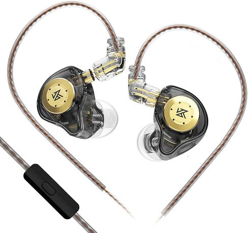 FEDAI KZ EDX Pro in Ear Headphones, KZ IEM Earphones Dual DD HiFi Stereo Sound Stage in Ear Monitor Earphones Wired Noise Cancelling Gaming Earbuds for Musicians Singer Audiophiles (Clear, No Mic) in Kuwait