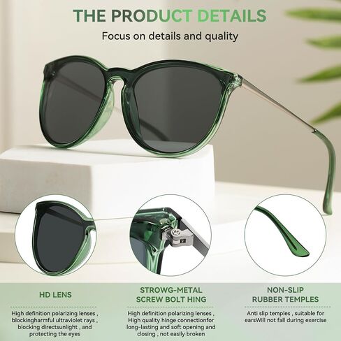 Dollger Oversized Trendy Retro Aviator Sunglasses for Women, Light-Tinted Round-Frame Sunglasses, 100% UV Protection for Driving, Riding, Beach, and Travel in Saudi Arabia