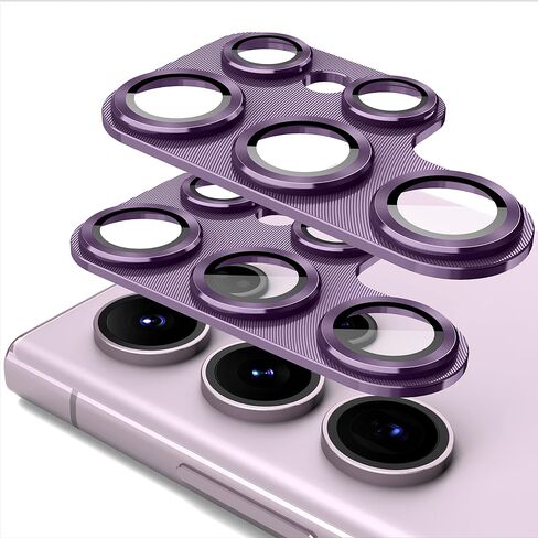 Suoman [5+5 PCS] for Samsung Galaxy S23 Ultra Camera Lens Protector, Premium Tempered Glass Glitter Camera Lens Protector for Samsung Galaxy S23 Ultra 5G 6.8 Inch [Glitter Diamonds] - Bling Green in Saudi Arabia